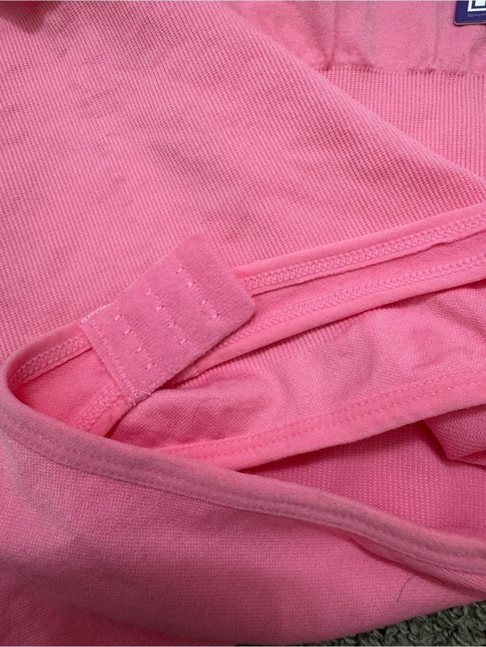 Pink Seamless Strap Bodysuit